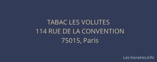 TABAC LES VOLUTES