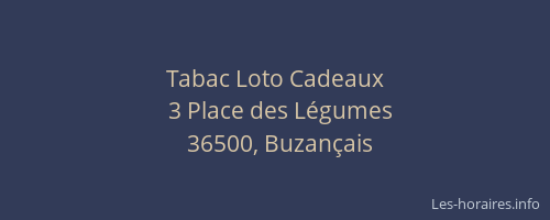 Tabac Loto Cadeaux