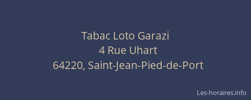Tabac Loto Garazi