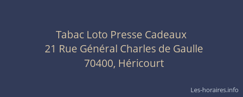 Tabac Loto Presse Cadeaux
