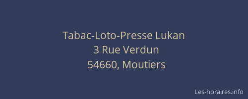 Tabac-Loto-Presse Lukan