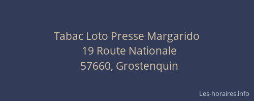 Tabac Loto Presse Margarido