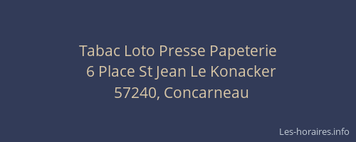 Tabac Loto Presse Papeterie