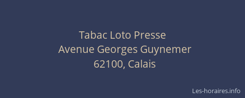 Tabac Loto Presse