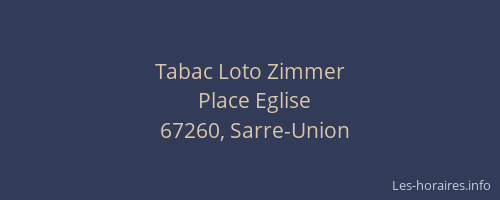 Tabac Loto Zimmer