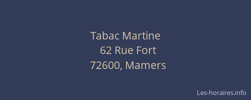Tabac Martine