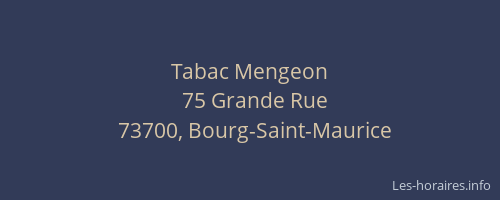 Tabac Mengeon