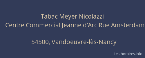 Tabac Meyer Nicolazzi