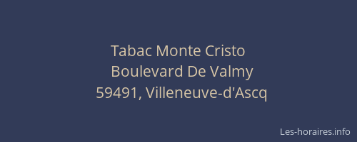 Tabac Monte Cristo