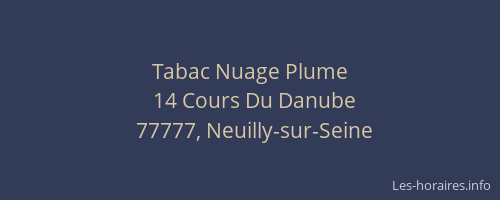 Tabac Nuage Plume