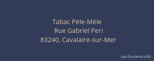 Tabac Pèle-Méle