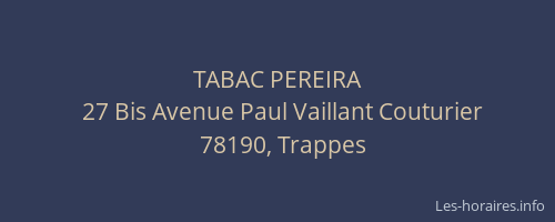 TABAC PEREIRA