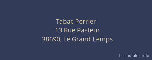 Tabac Perrier