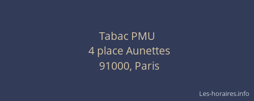 Tabac PMU