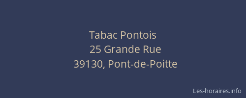Tabac Pontois