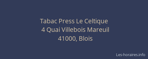 Tabac Press Le Celtique