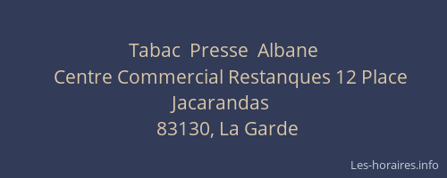 Tabac  Presse  Albane