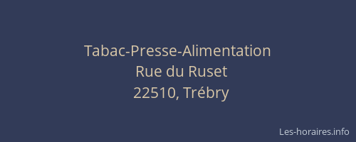 Tabac-Presse-Alimentation