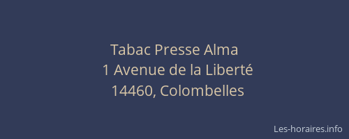 Tabac Presse Alma