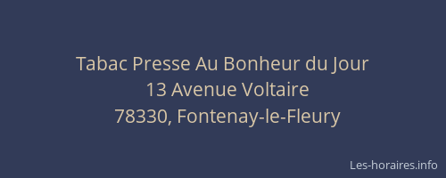 Tabac Presse Au Bonheur du Jour