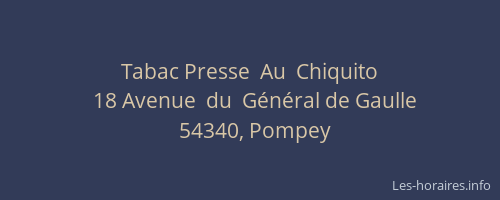 Tabac Presse  Au  Chiquito