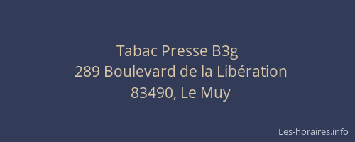 Tabac Presse B3g