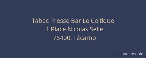Tabac Presse Bar Le Celtique