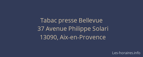 Tabac presse Bellevue