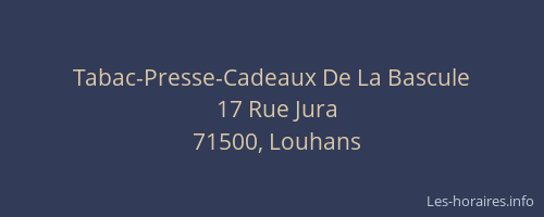 Tabac-Presse-Cadeaux De La Bascule