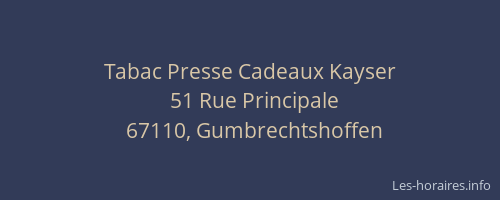 Tabac Presse Cadeaux Kayser