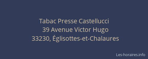 Tabac Presse Castellucci