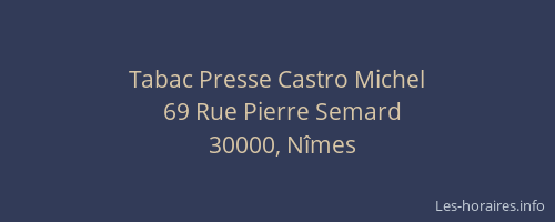 Tabac Presse Castro Michel