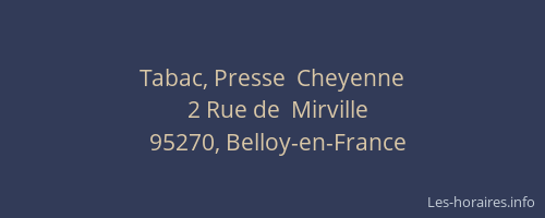 Tabac, Presse  Cheyenne