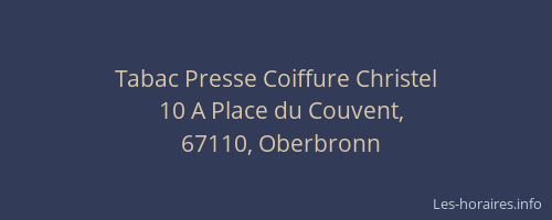 Tabac Presse Coiffure Christel