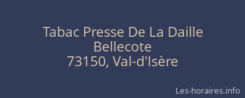 Tabac Presse De La Daille