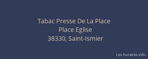 Tabac Presse De La Place