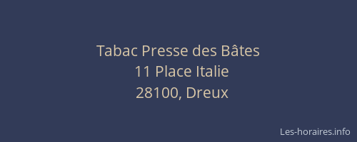 Tabac Presse des B&acirc;tes