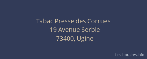 Tabac Presse des Corrues