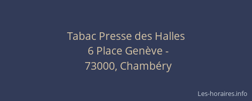 Tabac Presse des Halles