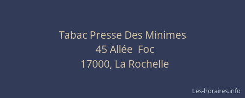 Tabac Presse Des Minimes