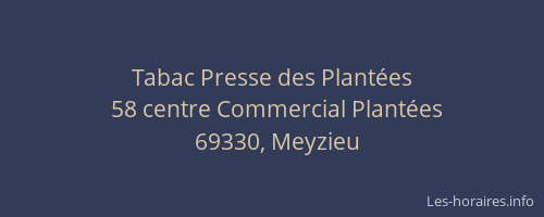 Tabac Presse des Plantées