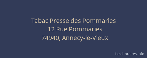 Tabac Presse des Pommaries