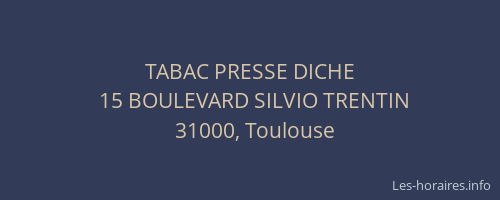 TABAC PRESSE DICHE