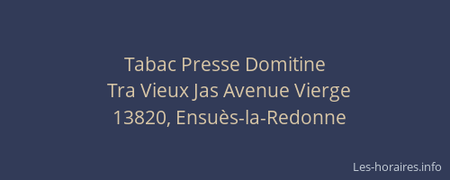 Tabac Presse Domitine