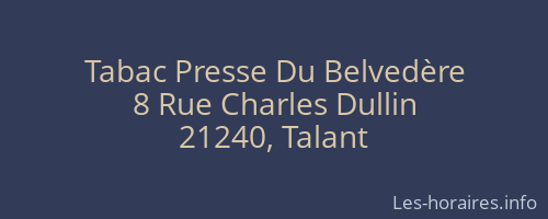 Tabac Presse Du Belvedère