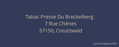 Tabac Presse Du Breckelberg