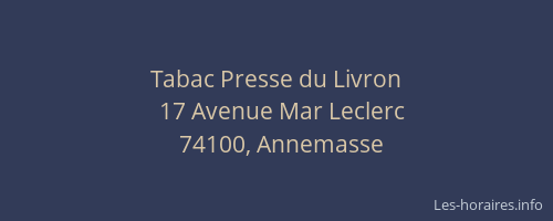 Tabac Presse du Livron