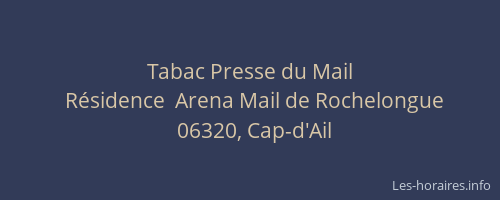Tabac Presse du Mail