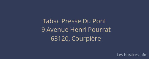 Tabac Presse Du Pont