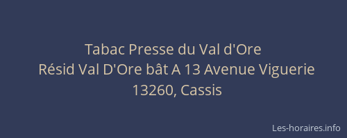 Tabac Presse du Val d'Ore